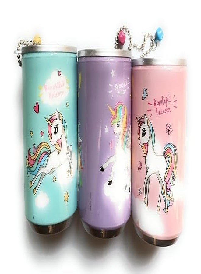 VAJASIL Unicorn Wet Wipes Can 30-Pieces Tissue in Cartoon Printed Tin Can for Cleaning Face Body for Kids Girls Men Women, Wet Wipes Napkin, Portable Tin (1 Can, Multicolor) - Image 1