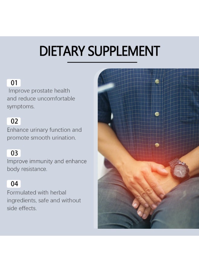 docteat Prostate Complex Dietary Supplement 60 Capsules - Image 4