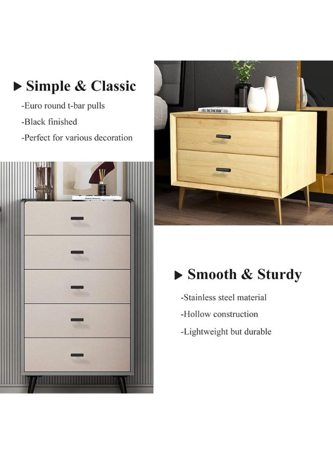 Bukela Kitchen Cabinet Knobs, 10 PCS Black Knobs for Dresser, Drawer Pulls and Knobs with Sturdy Stainless Steel, Knobs for Dresser Drawers for Cabinet Hardware 5cm Length Single Hole T Bar - Image 3