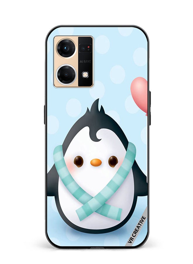 VR CREATIVE Protective Case Cover For Oppo Reno7 Baby Penguin Design Multicolour  - Image 1