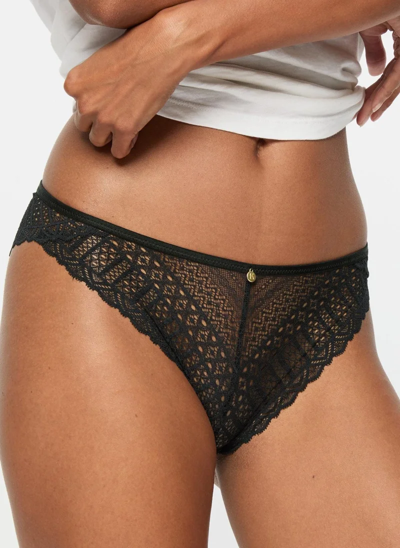 KBX KBX 3 Pack Lace High Leg Brief