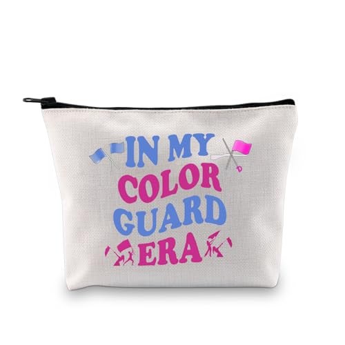 XYANFA Color Guard Makeup Bag Flag Girl Gift Senior Color Guard Gift Birthday Zipper Pouch In My Color Guard Era Color Guard Mom Gift (IN MY COLOR GUARD) - Image 1
