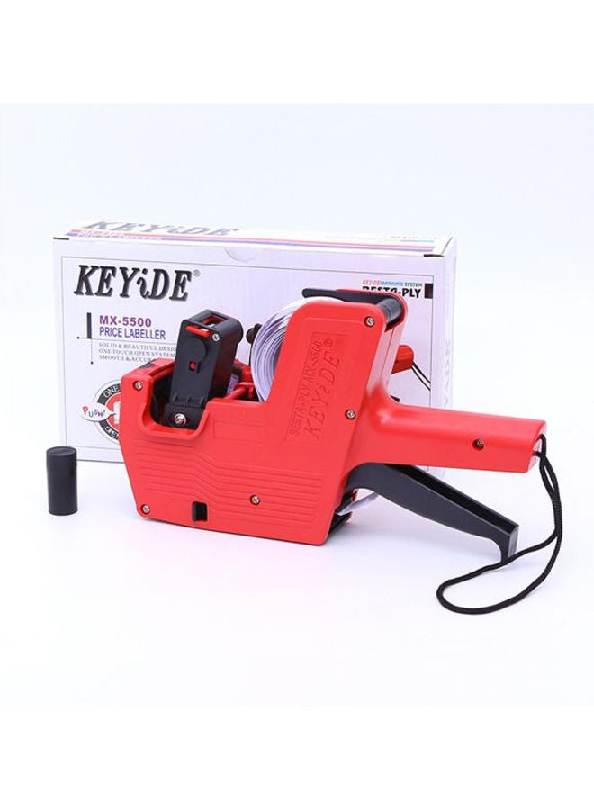 NIBEMINENT 8-Digits Price Labeller Pricing Machine Kit 13.5x5.5x23cm Red/Black - Image 5