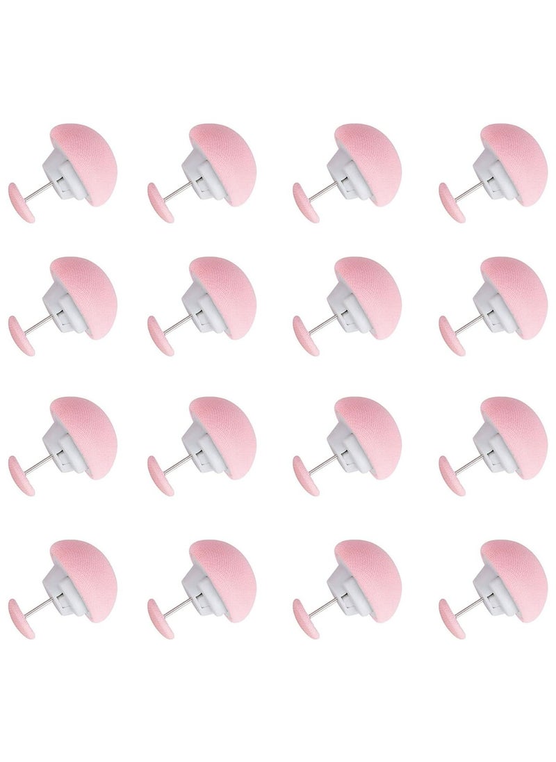 Oasisgalore 16 Pc Pink Mushroom Duvet Clips, Non-Slip with Buttons  - Image 1