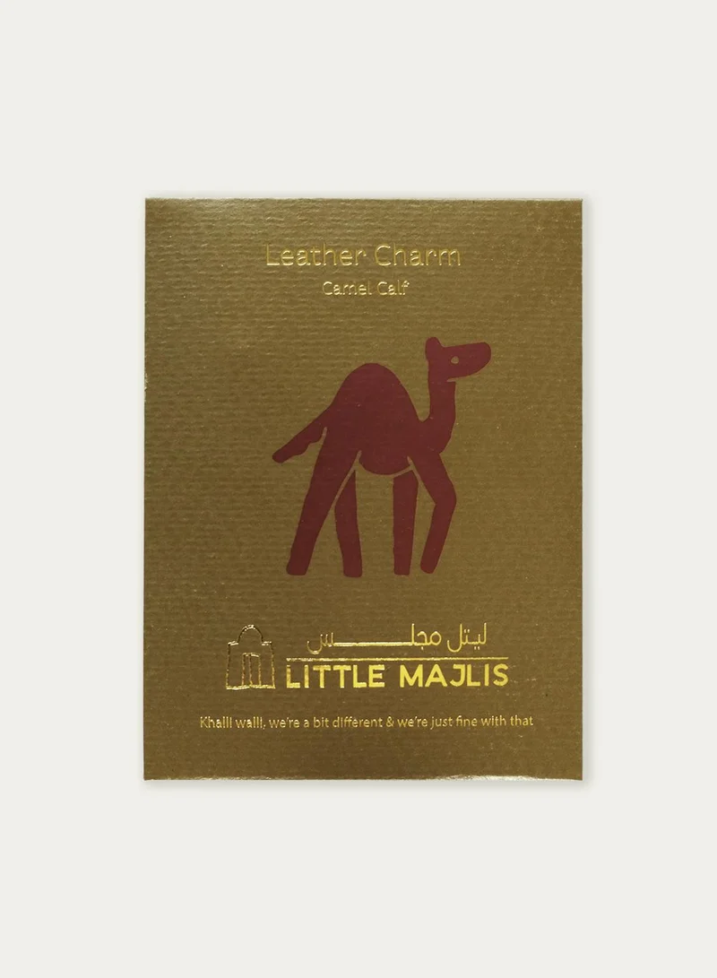 Little Majlis Leather charm, Camel