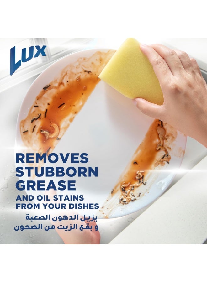 LUX Dishwash Liquid, Lemon, 750ml x 2, for spakling clean dishes, tough on grease, mild on hands - Image 2