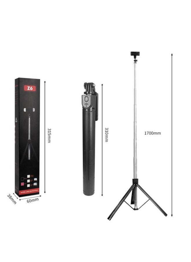 Generic Tripod Mobile Phone Selfie Stick Bluetooth Live Camera Universal Stand Portable Anti-shake Selfie Artifact Without Light-color:With Light  - Image 5