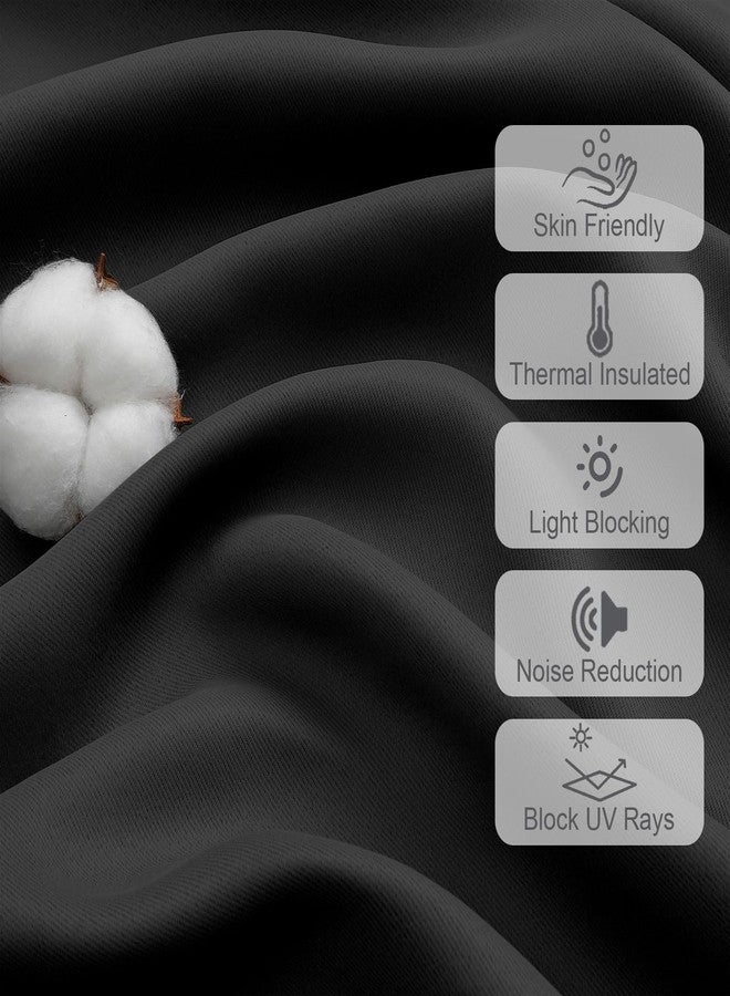 Chyhomenyc ستائر تعتيم قصيرة من Chyhomenyc، طولها 24 بوصة، ستائر تعتيم صغيرة بجيب لقضيب الستارة، ستائر نصف نافذة للمطبخ، القبو، الخزانة، الكرفان، سرير بطابقين، لوحتان، كل منهما 30 بوصة عرض × 24 بوصة طول، أسود - Image 2