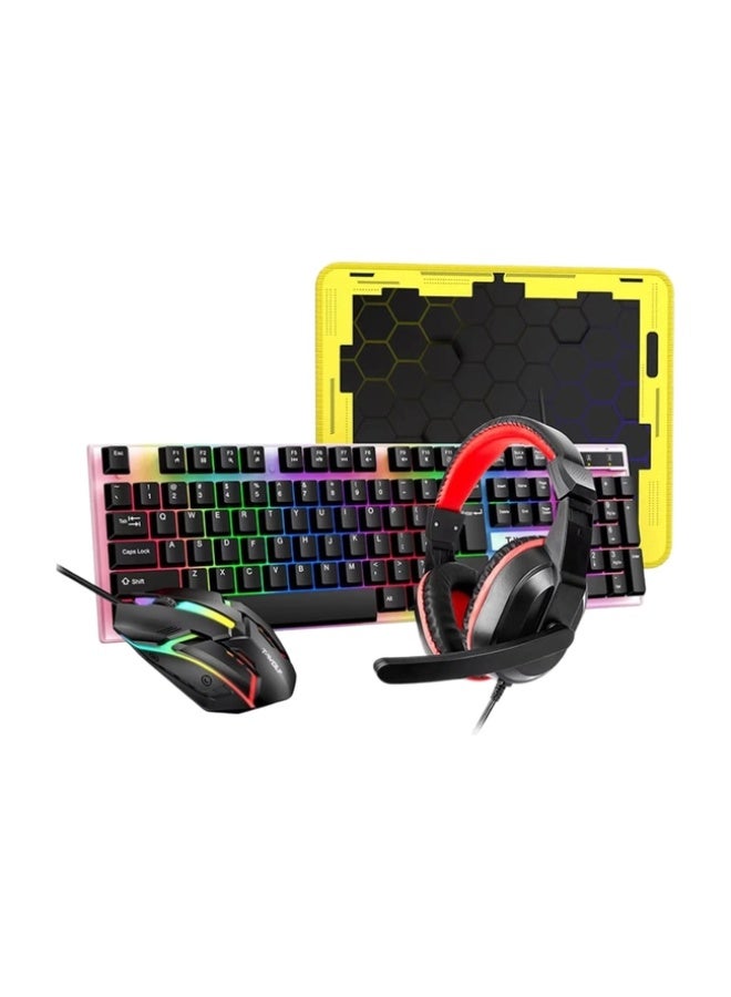 T-WOLF 4-in-1 Gaming Combo Pack – RGB Wired Keyboard, Mouse, Headset & Mousepad - Image 2