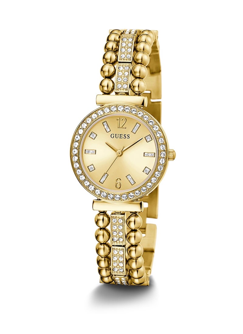 GUESS Ladies Gala Gold Tone Analog Quartz Stainless Steel Watch GW0401L2 - 30mm  - Image 5