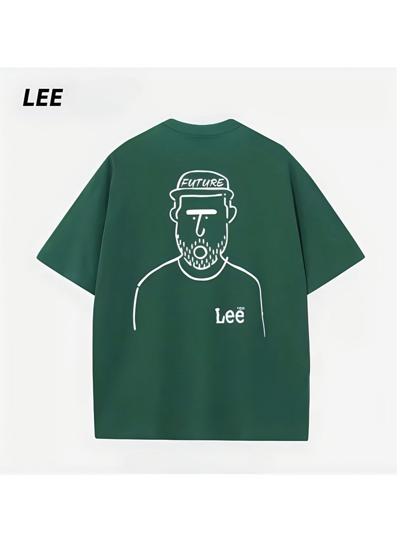 LEE New Fashionable Casual LEE Co Branded T-shirt