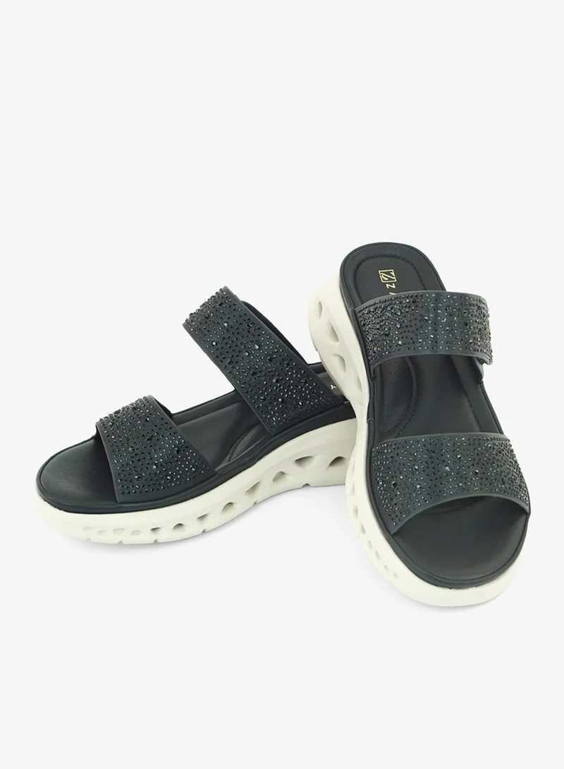 Zayna Black 221-332 Zayna Ladies Casual Slides 3F2006-13 Black for Women | Best Price UAE