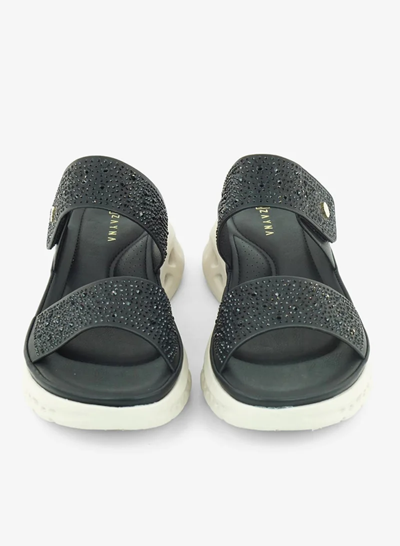 Zayna Black 221-332 Zayna Ladies Casual Slides 3F2006-13 Black for Women | Best Price UAE