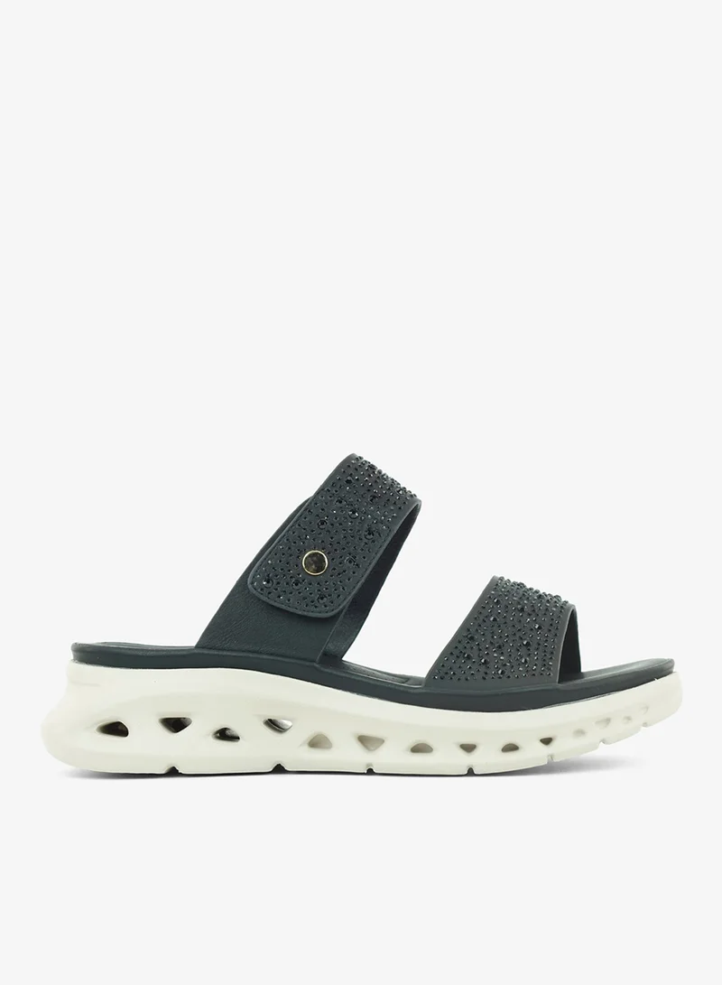 زينة 221-332 Zayna Ladies Casual Slides 3F2006-13 Black