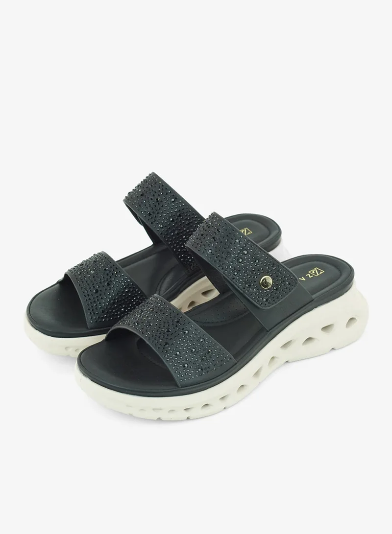 Zayna Black 221-332 Zayna Ladies Casual Slides 3F2006-13 Black for Women | Best Price UAE