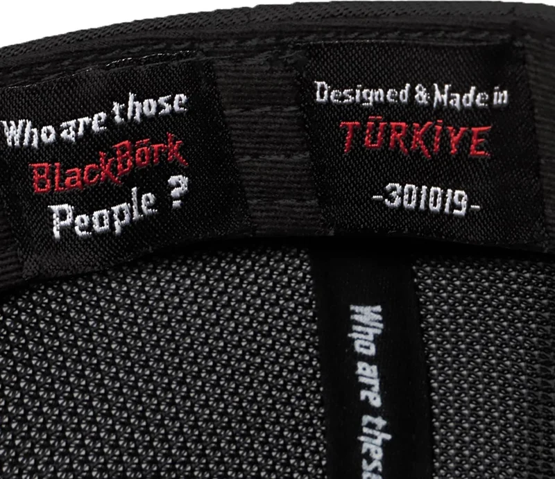بلاك بورك Blackbörk V2 Trucker Limited Edition - 1 Black Cordura Fabric Hat (Cap) with Code Logo
