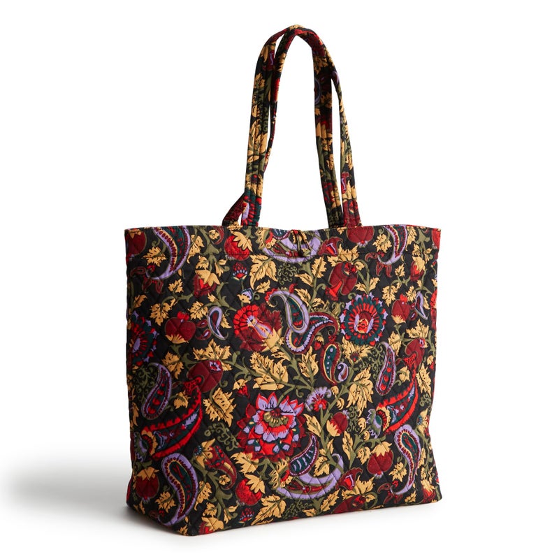 Vera Bradley Women's Premium Cotton Original Tote, Midnight Garden Paisley, One Size - Image 1