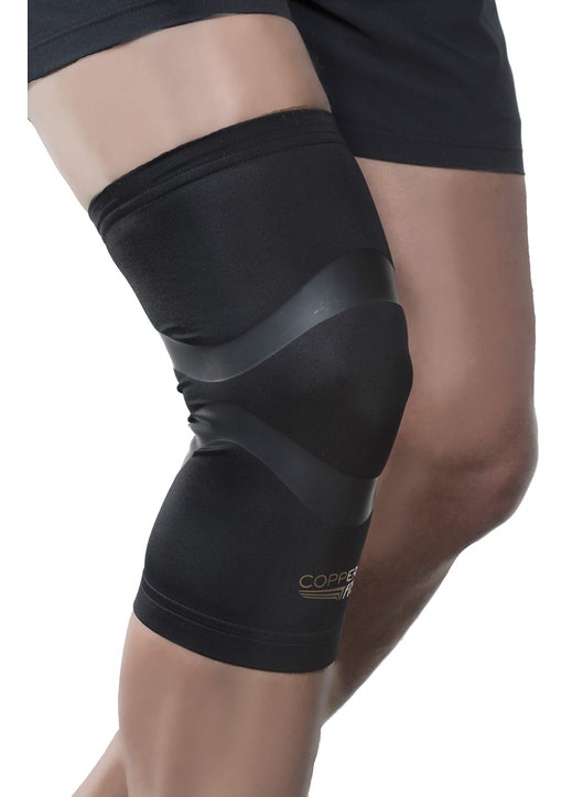 Copper Fit Pro Series Compression Knee Sleeve, Black with Copper Trim, X-Large,Packaging may Vary