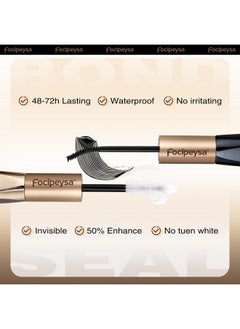 Focipeysa Lash Bond And Seal Waterproof Lash Cluster Glue For Eyelash Extensions 10Ml Bond And Seal Lash Glue 2-In-1 Strong Hold Individual Lash Glue Mascara For Personal Makeup Use At Home  - Image 5