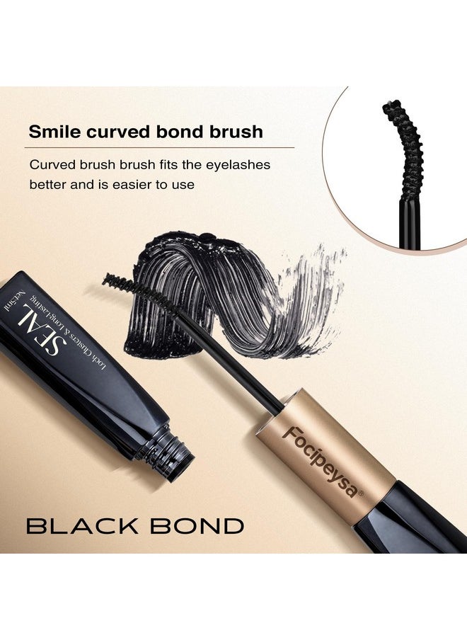 Focipeysa - Lash Bond And Seal Waterproof Lash Cluster Glue For Eyelash Extensions 10Ml Bond And Seal Lash Glue 2-In-1 Strong Hold Individual Lash Glue Mascara For Personal Makeup Use At Home - Image 1