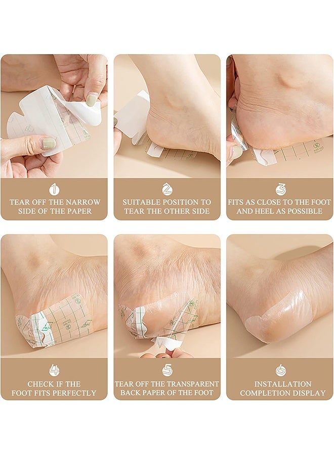 GD Invisible Heel Protectors Shoe Sticker 30Pcs Anti-wear Foot Care Protection Pad Ultra-Thin Transparent Self-Adhesive Heel Protect Sticker Protect Skin From Rubbing Heel Anti Slips Blister - Image 4