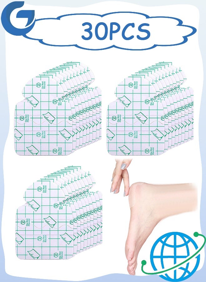 GD Invisible Heel Protectors Shoe Sticker 30Pcs Anti-wear Foot Care Protection Pad Ultra-Thin Transparent Self-Adhesive Heel Protect Sticker Protect Skin From Rubbing Heel Anti Slips Blister - Image 1