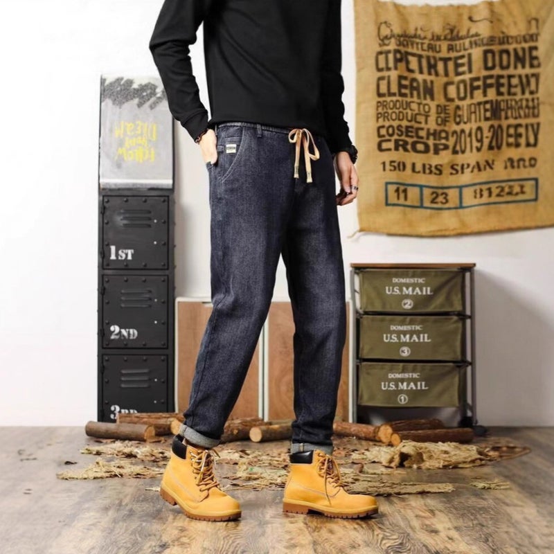 Unisex Classic Denim Jeans Loose Fit Daily Outdoor Wear - Image 5