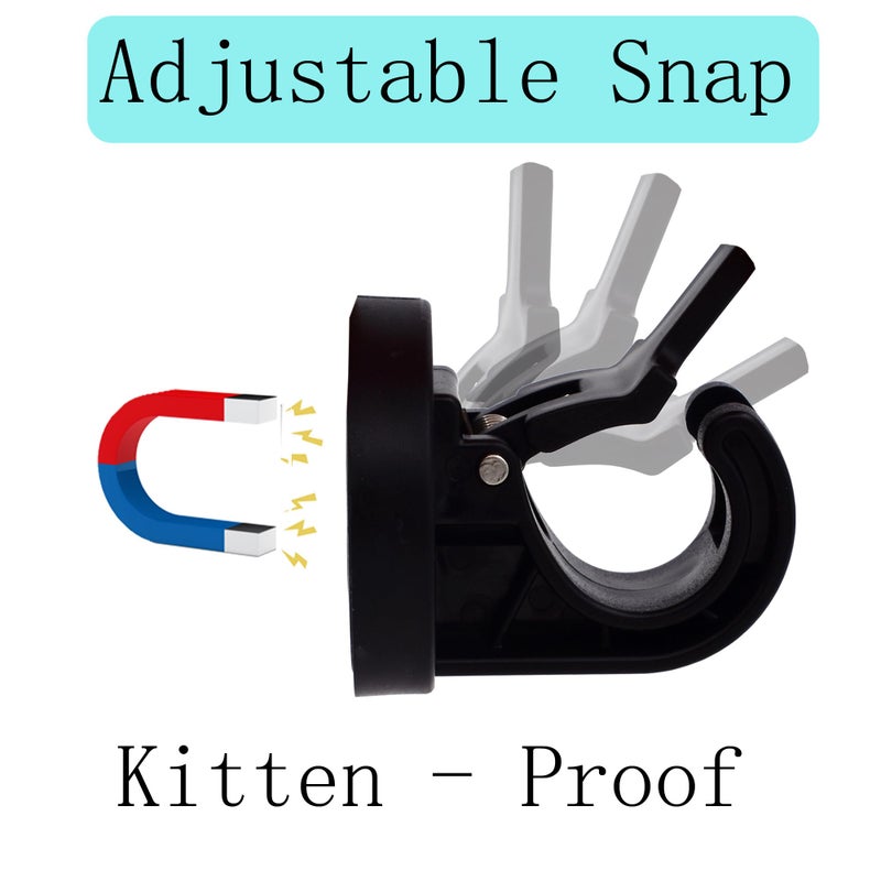YYST Magnetic Towel Holder Towel Rack Towel Hook Hanger for Door, Refrigerator, Kitchen Stove, Oven, Dishwasher, Laundry Washing Machine- Kitten Proof (1, Black) - Image 4