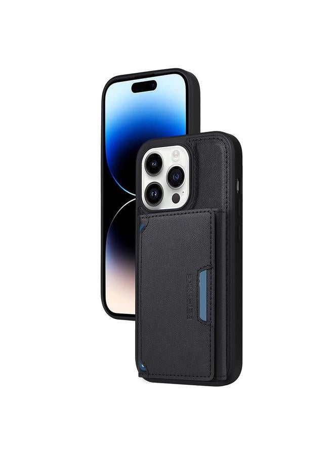 The Bros Case For iPhone 14 Pro Horizontal Flip Detachable MagSafe Wallet Phone Case