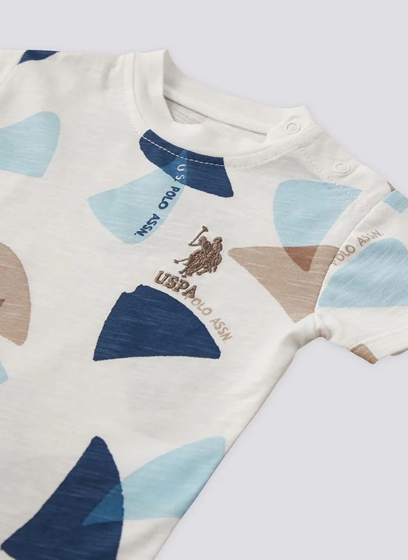 U.S. Polo Assn. U.S. Polo Assn. Baby Boys Beige Set