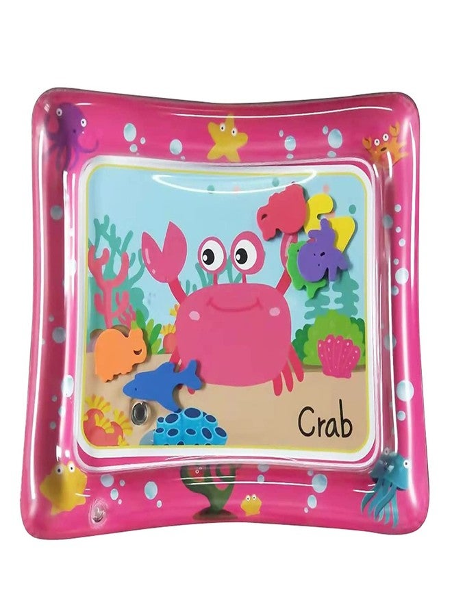 ADKD Baby Kids Water Play Mat Toys Inflatable Tummy Time Leakproof Water Play Mat and Toddlers Perfect Fun Activity Inflatable Mat, Activity Play Center Indoor and Outdoor Water Play Mat for Baby (Pink Water Mat) - Image 1