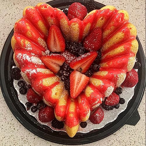 Kundalini Heart Cake Pan Red 10inch Non-Stick Heavy-Duty Cake Pan for Christmas Wedding Valentine’s Day Party - Image 5
