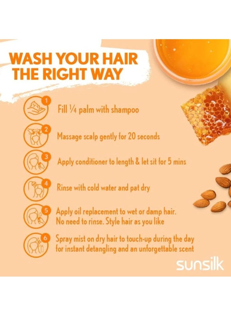 صانسيلك - كريم بديل الزيت ضد التقصف بالعسل 300 مل - Image 4