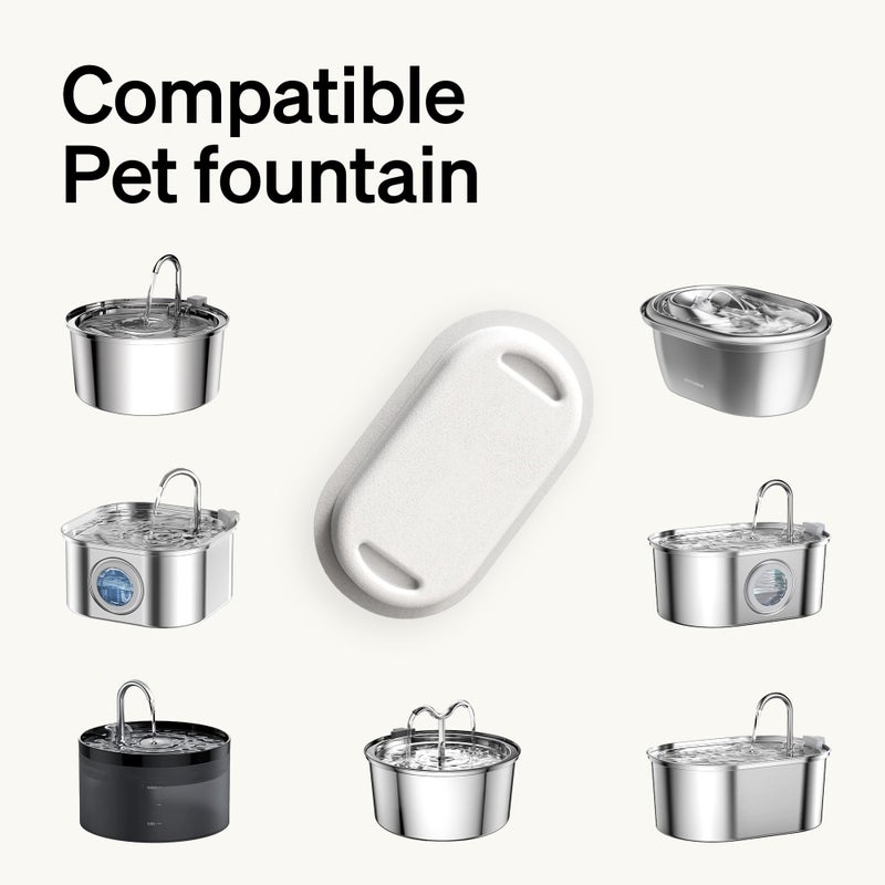 PETLIBRO 8 Packs Replacement Filters for Stainless Steel Cat Water Fountain PLWF003 & PLWF006, 4 Months Set of Replacement Filters fot Pet Water Fountain Stainless Steel - Image 2