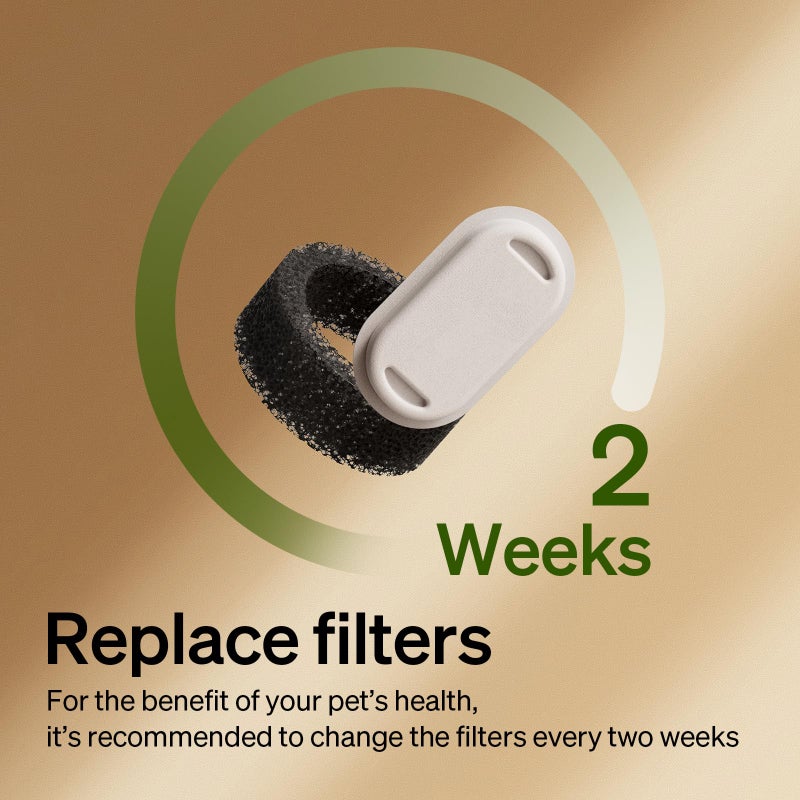 PETLIBRO 8 Packs Replacement Filters for Stainless Steel Cat Water Fountain PLWF003 & PLWF006, 4 Months Set of Replacement Filters fot Pet Water Fountain Stainless Steel - Image 3