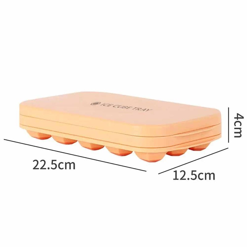 SKOFRI Ice Cube Tray Silicone Ice Trays for Freezer with NonSpill Lids Ice Cube Maker Tray BPA Free Moulds Ice Cream Molds with Removable Lids Perfect for Drinks Freezers Whiskey and Cocktails - Image 2