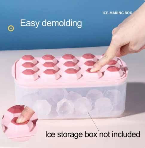 SKOFRI Ice Cube Tray Silicone Ice Trays for Freezer with NonSpill Lids Ice Cube Maker Tray BPA Free Moulds Ice Cream Molds with Removable Lids Perfect for Drinks Freezers Whiskey and Cocktails - Image 3