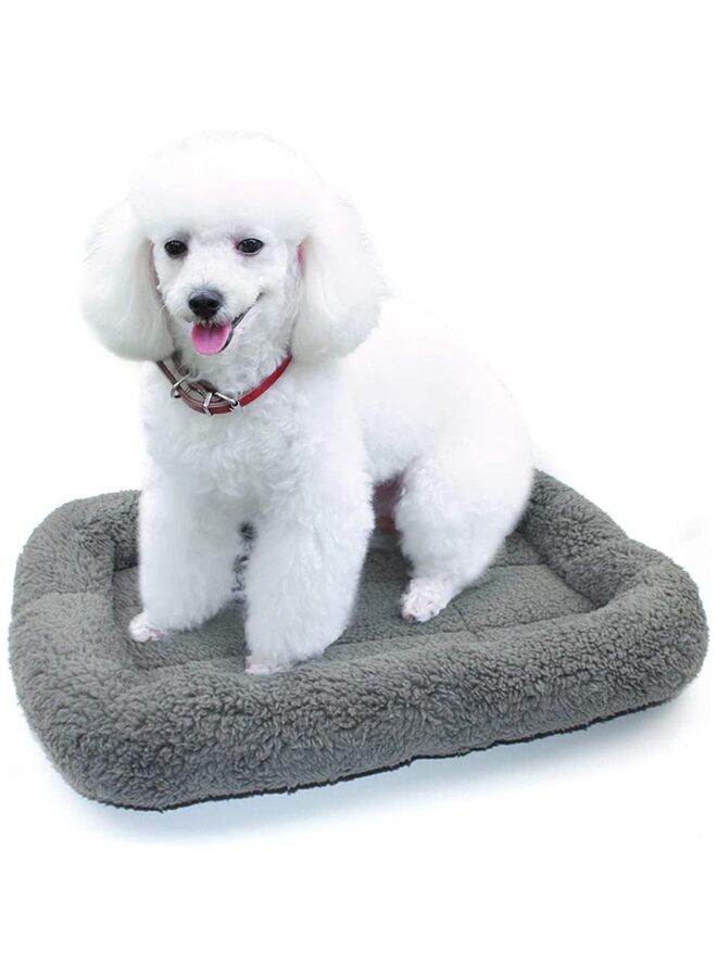 وسادة سرير قطط ناعمة مخملية مع وسادة محيطة، مناسبة للكلاب والقطط، توفر نومًا مريحًا ومريحًا، مثالية لحامل القطط/القفص، وسريرًا ذاتيًا للتدفئة للكلاب. - Image 2