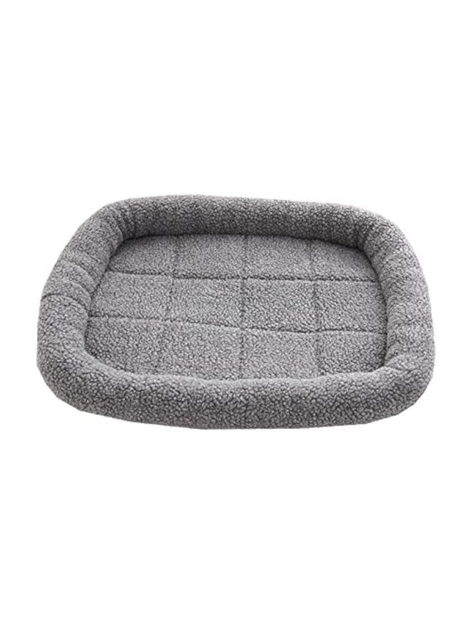وسادة سرير قطط ناعمة مخملية مع وسادة محيطة، مناسبة للكلاب والقطط، توفر نومًا مريحًا ومريحًا، مثالية لحامل القطط/القفص، وسريرًا ذاتيًا للتدفئة للكلاب. - Image 1