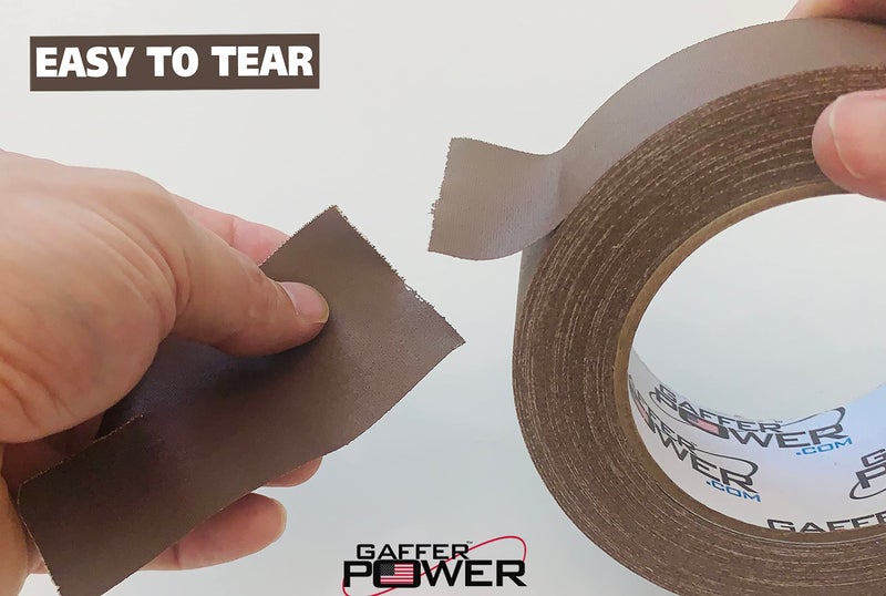 Gaffer Power Real Professional Grade Gaffer Tape USA Made | No Residue | Non Reflective | Multipurpose| Durable & Versatile | Weather Resistant | Heavy-Duty | Securing | Brown, 2 in X 30 Yds - Image 3