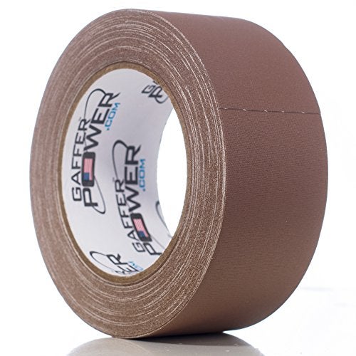 Gaffer Power Real Professional Grade Gaffer Tape USA Made | No Residue | Non Reflective | Multipurpose| Durable & Versatile | Weather Resistant | Heavy-Duty | Securing | Brown, 2 in X 30 Yds - Image 1