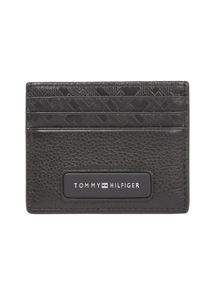 TOMMY HILFIGER MONOGRAM LEATHER CARDHOLDER