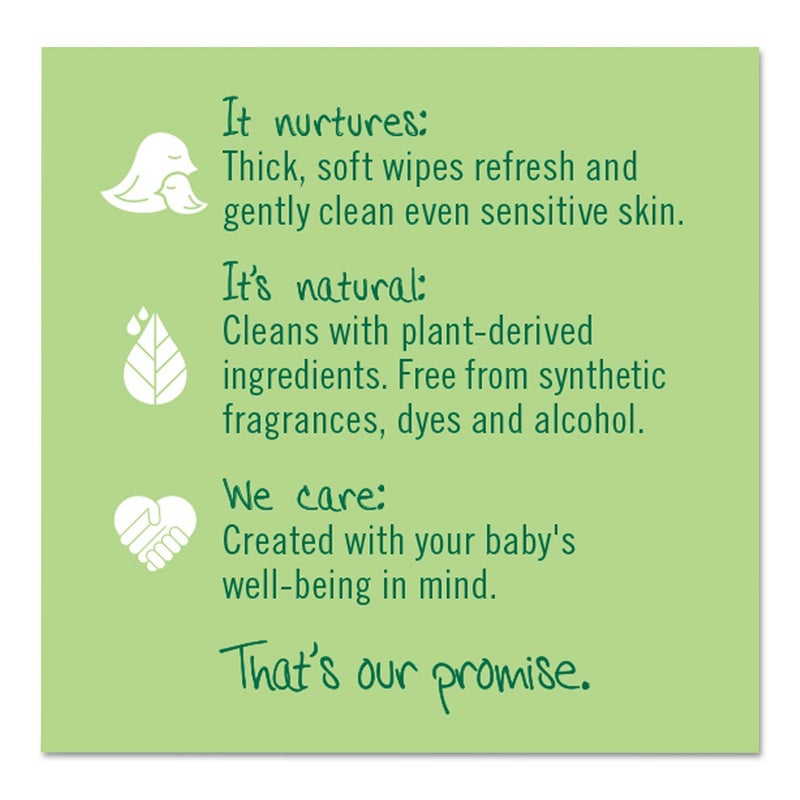 Seventh Generation 34219CT Free & Clear Baby Wipes, Refill, Unscented, White, 256/PK, 3 PK/CT - Image 4
