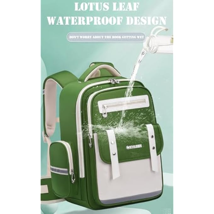 CATHLEEN Kids Backpack Girls And Boys Lightweight Elementary Schoolbag Cute Large Capacity School Laptop Bookbags For Teens Students With Capybara Doll Pendant And Brooch - Image 5