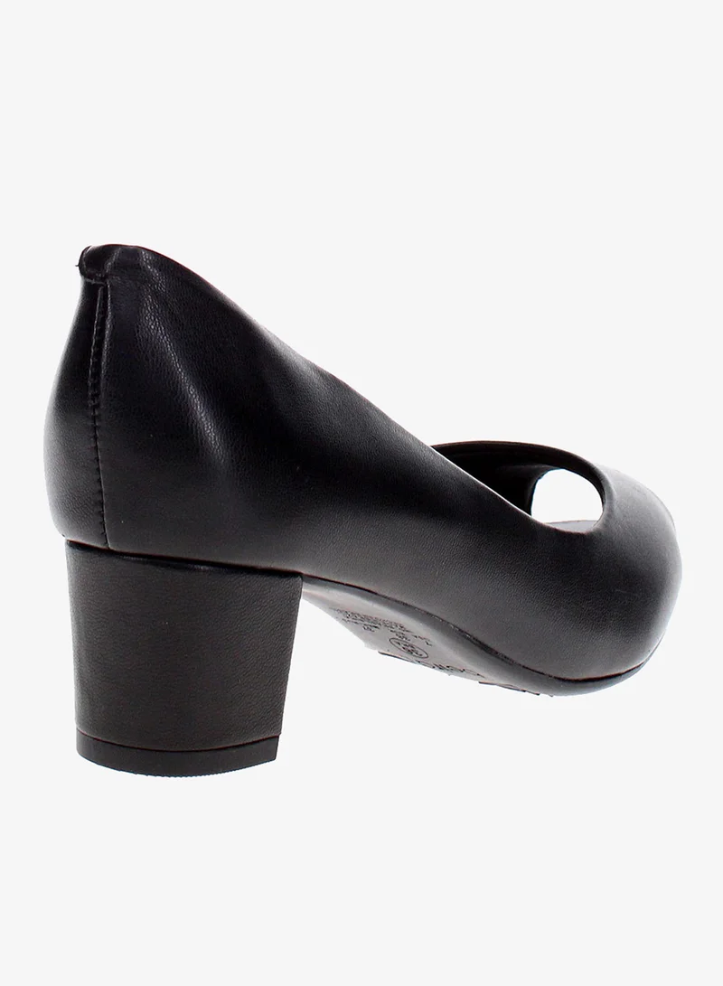 Beira Rio Black Mid Heel Shoes for Women – Elegant & Comfortable Footwear for Work and Events for Women | Best Price UAE