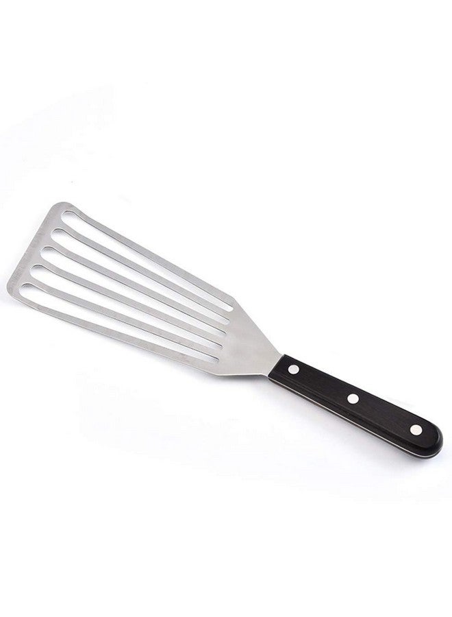 P-Plus International Fish Spatula 1-Piece Stainless_Steel Fish Slice Flexible Fish Turner, 12.5" Long Slotted Spatula for Turning & Flipping Big - Image 4