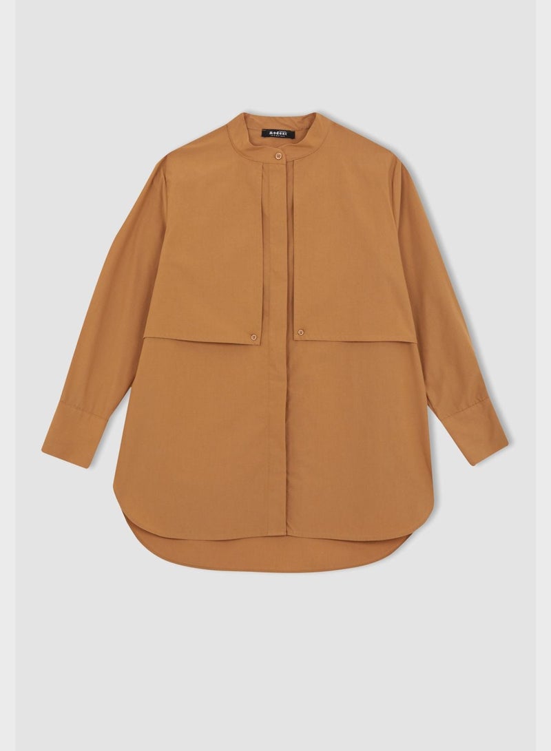 DeFacto Relax Fit Crew Neck Long Sleeve Tunic - Image 4