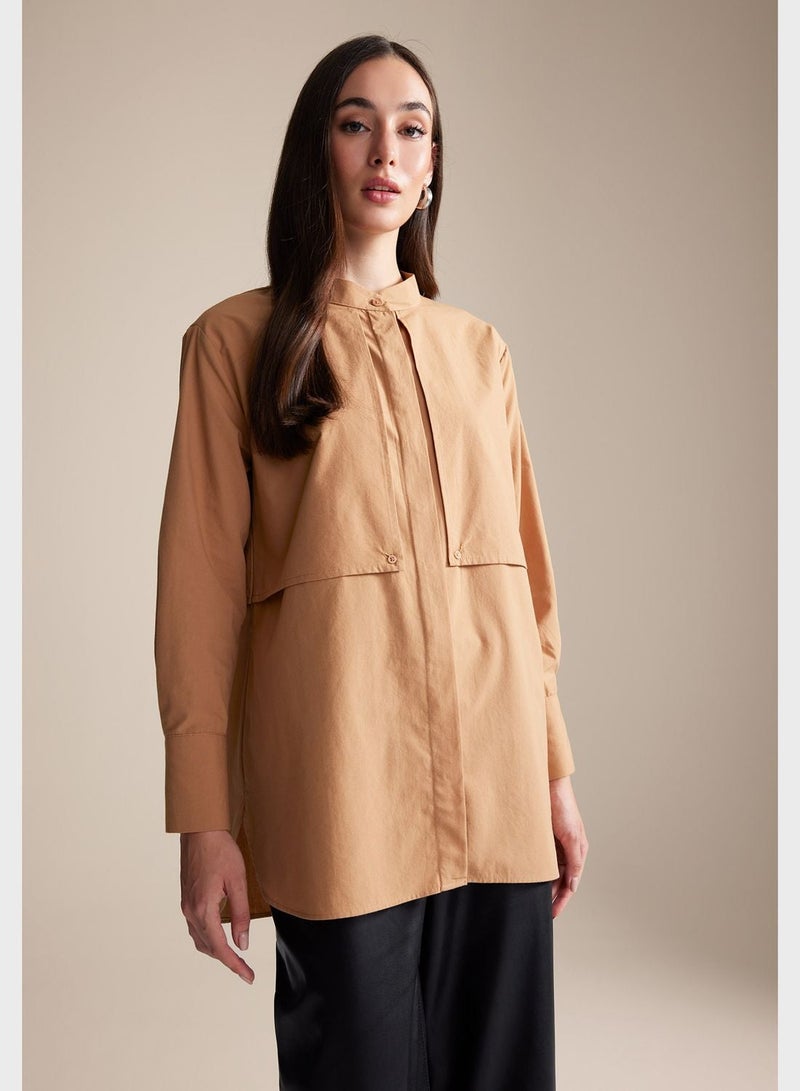 DeFacto Relax Fit Crew Neck Long Sleeve Tunic - Image 2