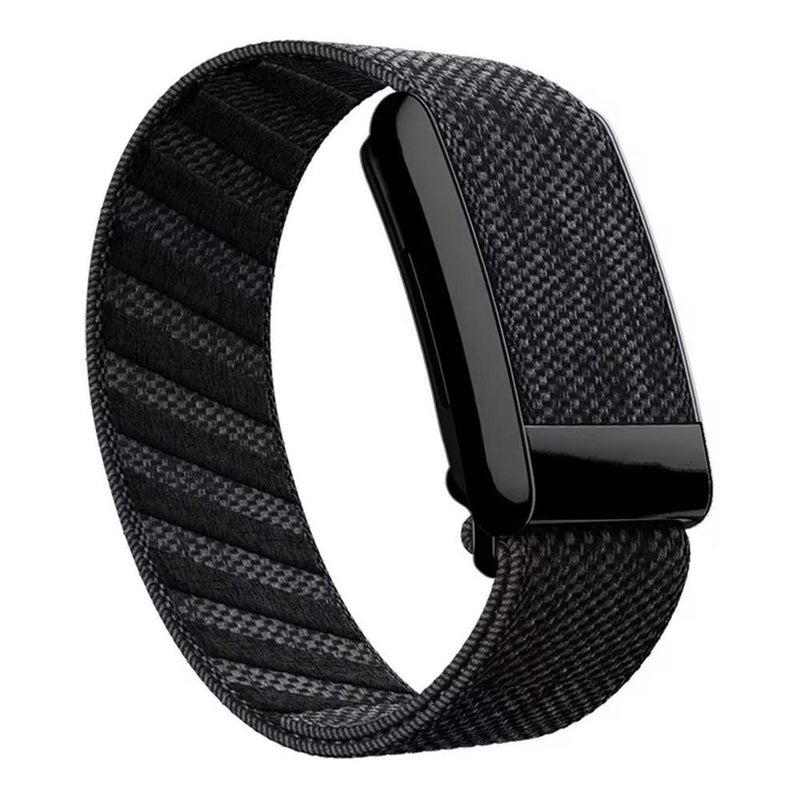 erorex For Whoop 4.0 Elastic Nylon Watch Band(Black Grey) - Image 1