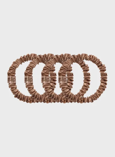SLIP skinny scrunchies - set of 4